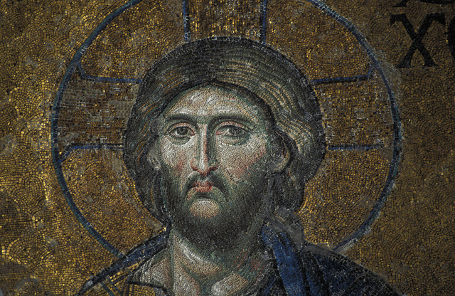 Detail of  Mosaic in Hagia Sophia