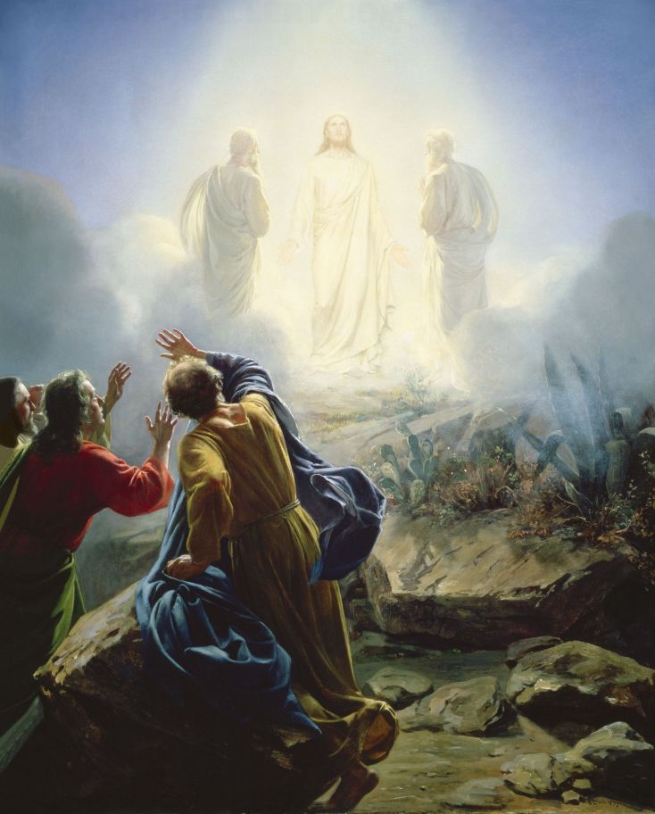 "Transfiguration" by Carl H. Bloch, Danish Painter, 1834-1890. Oil on Copper Plate. Public domain. Source: www.carlbloch.com.