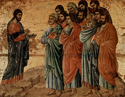 Duccio_di_Buoninsegna- Jesús aparece alos discipulos